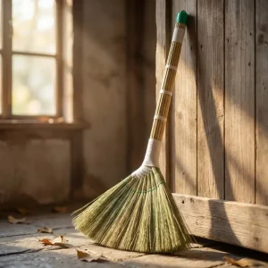 Chổi Đót Quét Nhà Cán Nhựa Cao Cấp