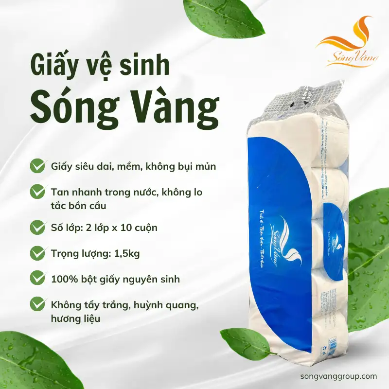 Giấy vệ sinh không lõi 3 lớp Lead