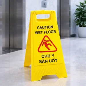 Biển báo chữ A chú ý sàn ướt