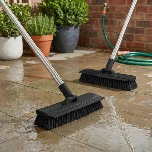 Chổi Nhựa Quét Sân Vườn Quét Nước Cán Inox Dài Siêu Bền