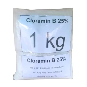 Cloramin B 25% dạng bột, hóa chất sát khuẩn, chất khử trùng, tẩy rong rêu, khử khuẩn ao, hồ, nguồn nước
