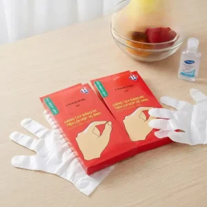 Găng tay nilon dùng 1 lần