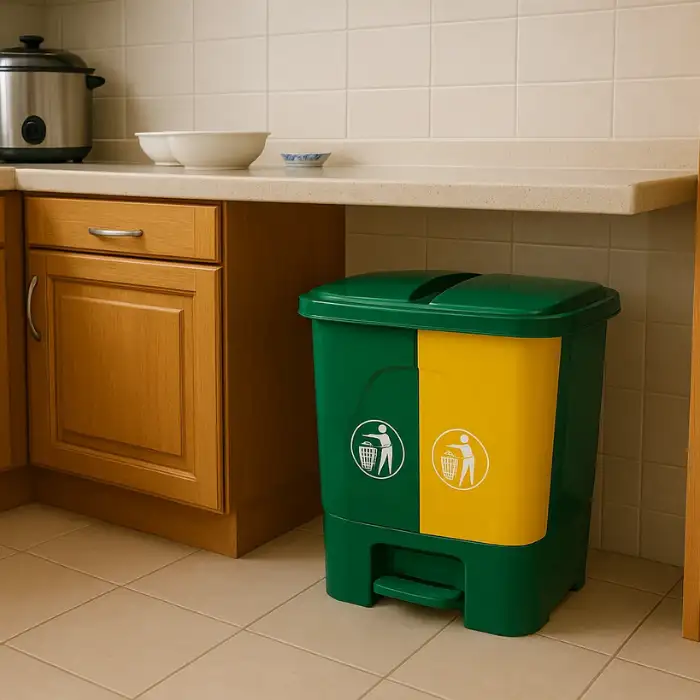 Thùng rác đôi phân loại rác thải 40l