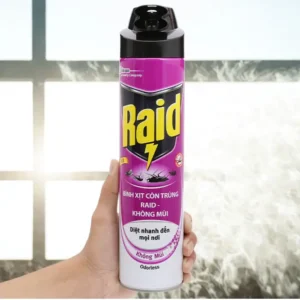 Bình xịt côn trùng Raid không mùi 600ml