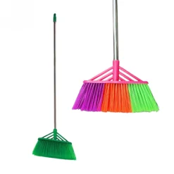 Chổi xương cá quét nước cán inox đa màu