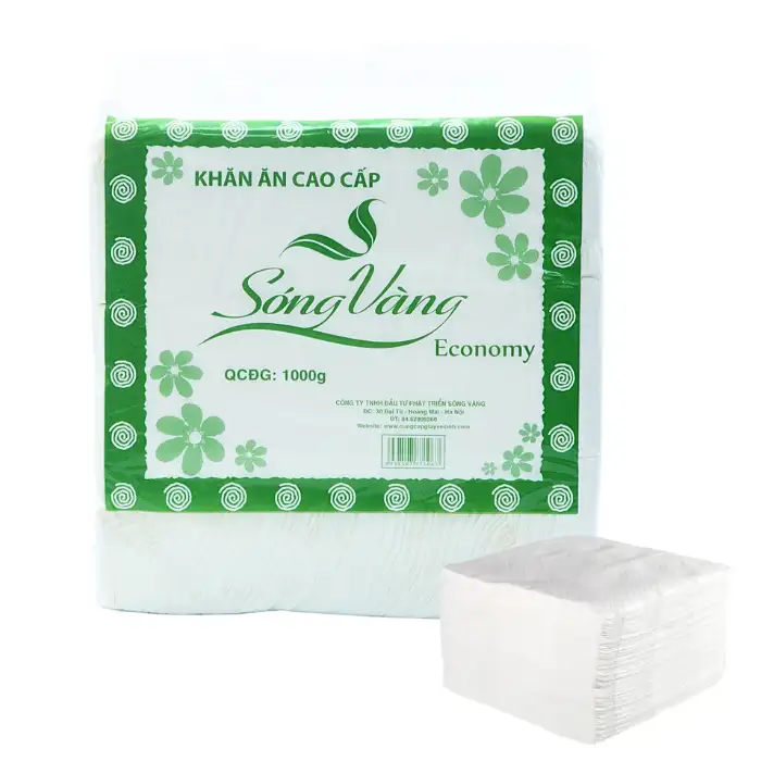 giấy ăn Giấy ăn cao cấp Sóng Vàng 1KG