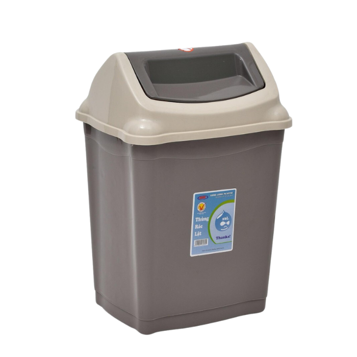 thùng rác nhựa nắp lật