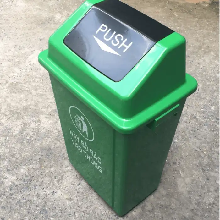 Thùng rác nắp lật 40L, 60L PUSH Thùng rác nắp lật 40L, 60L PUSH