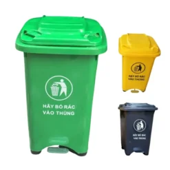 Thùng rác 60l chân đạp