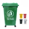 Thùng rác nhựa 60l có bánh xe