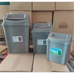 Thùng rác nhựa nắp lật 45 lít