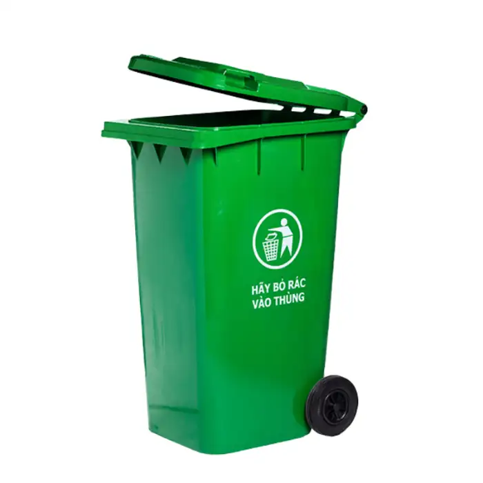 Thùng rác màu xanh 120L, 240L Thùng rác màu xanh 120L, 240L