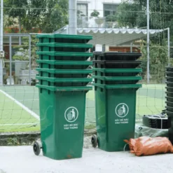 Thùng rác màu xanh 120L, 240L