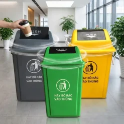 Thùng rác nắp lật
