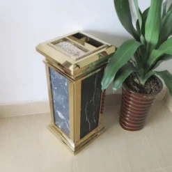 Thùng rác gạt tàn đá hoa cương A15