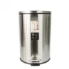 Thùng rác inox chân đạp giảm chấn dáng tròn