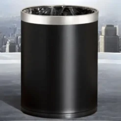 Thùng đựng rác inox tròn văn phòng A36-B 2 lớp