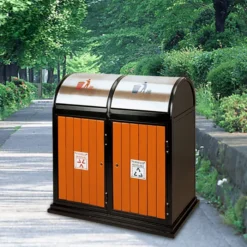 Thùng rác gỗ ngoài trời A78-O