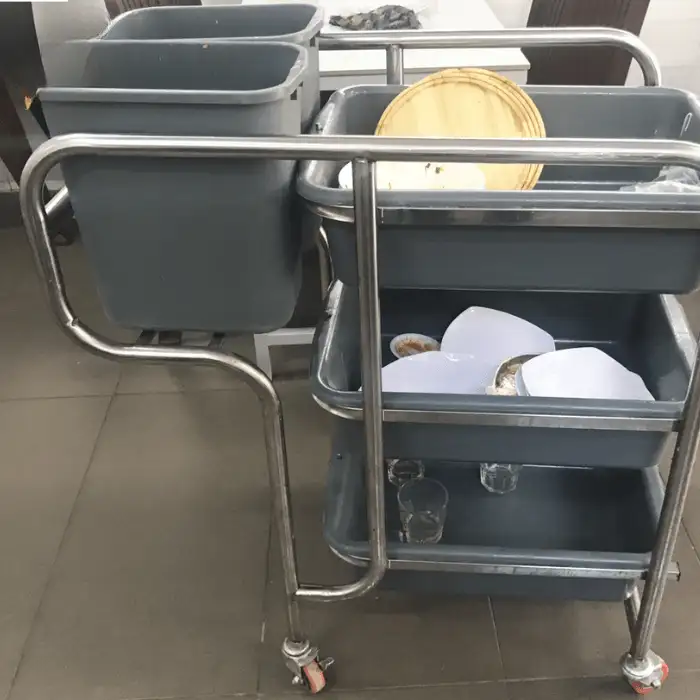 Xe đẩy thu dọn thức ăn, xe đẩy nhà hàng WY-51 Xe đẩy thu dọn thức ăn, xe đẩy nhà hàng WY-51