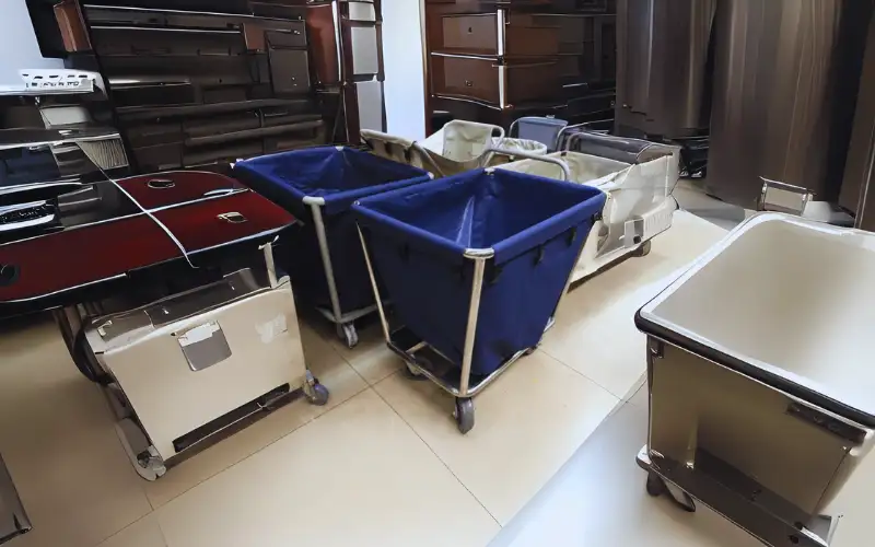 Xe đẩy dọn phòng khách sạn, xe đẩy đồ bẩn Xe đẩy dọn phòng khách sạn, xe đẩy đồ bẩn