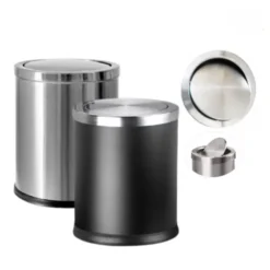 Thùng rác inox nắp lật A36-H