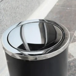 Thùng rác inox nắp lật A36-H