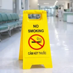 Biển báo chữ A cấm hút thuốc