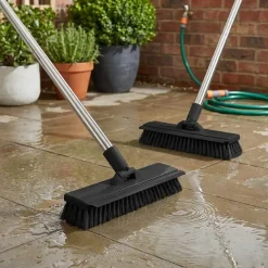Chổi Nhựa Quét Sân Vườn Quét Nước Cán Inox Dài Siêu Bền