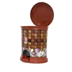 Sọt rác nhựa chân đạp Việt Nhật dáng tròn