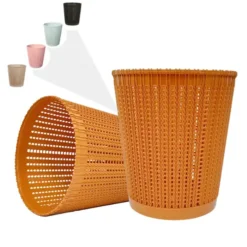 Sọt rác nhựa đan mây sang trọng