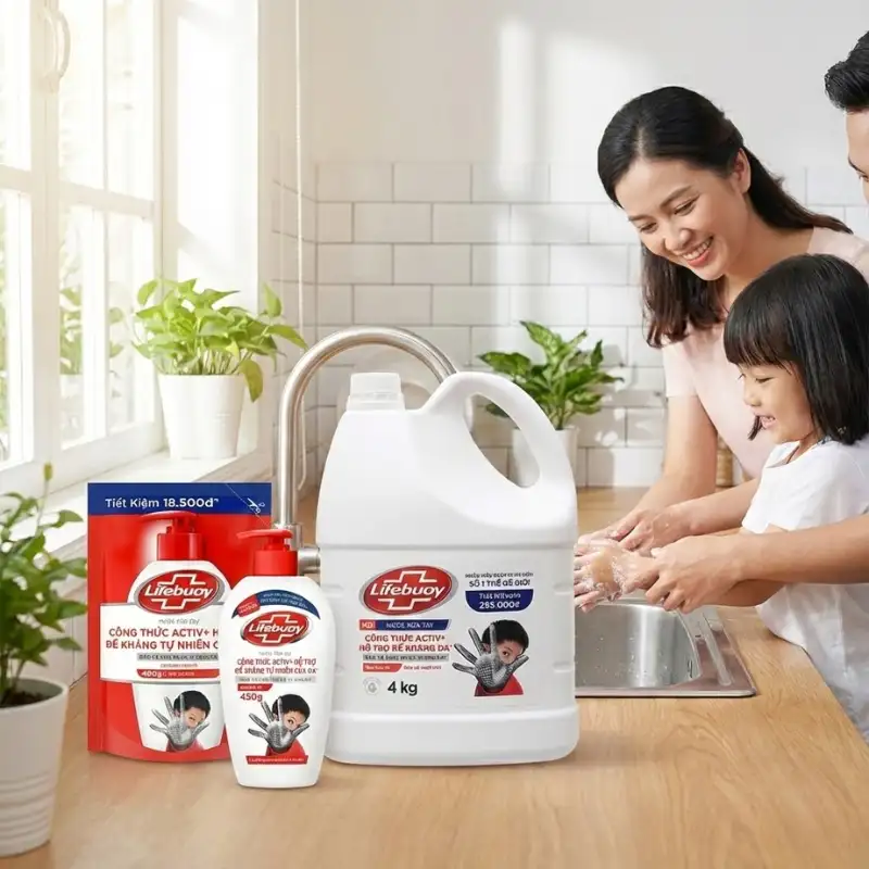 Nước rửa tay Lifebouy sạch khuẩn Nước rửa tay Lifebouy sạch khuẩn