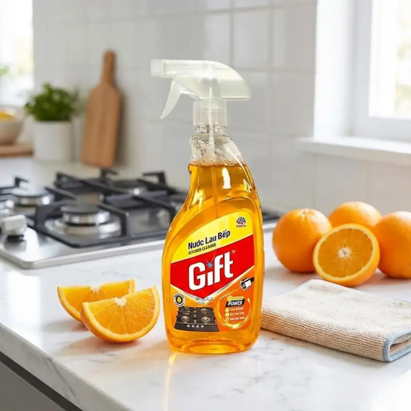 Nước lau bếp Gift hương cam