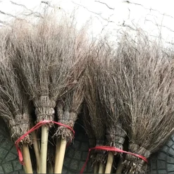 Chổi thanh hao, chổi sể cán tre dài, bền đẹp