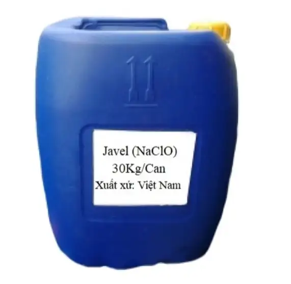 Nước tẩy trắng quần áo Javel can 30L Nước tẩy trắng quần áo Javel can 30L