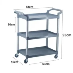 Xe đẩy phục vụ khách sạn 3 tầng