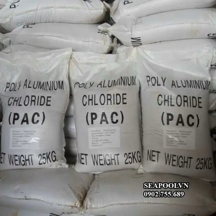Hóa chất trợ lắng bể bơi PAC Hóa chất trợ lắng bể bơi PAC