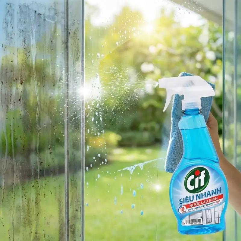 Nước lau kính Cif Nước lau kính Cif