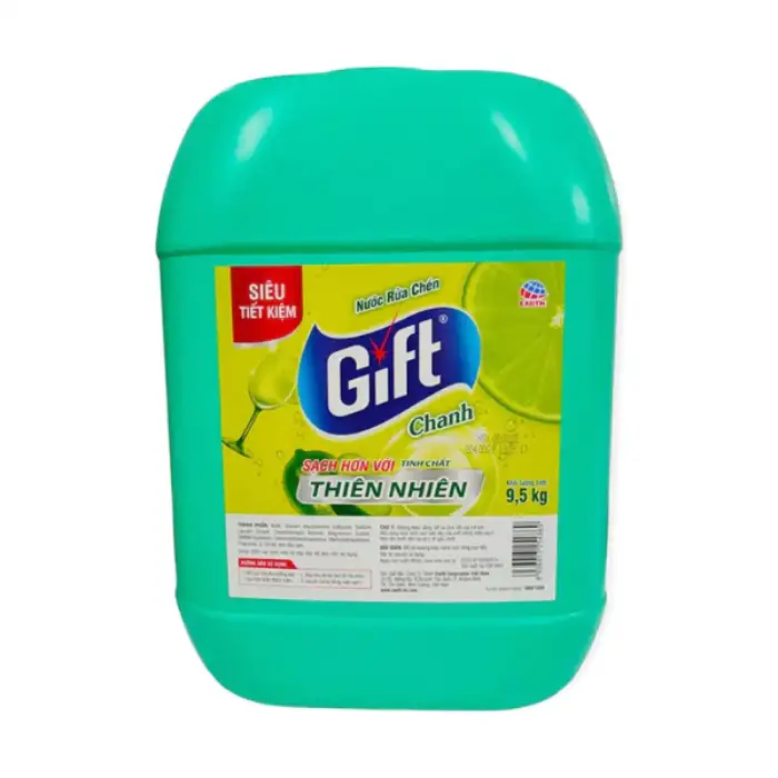 Nước Rửa Chén Gift Hương Chanh 9.5 Kg - Lựa Chọn Hàng Đầu Cho Căn Bếp Sạch Sẽ Nước Rửa Chén Gift Hương Chanh 9.5 Kg - Lựa Chọn Hàng Đầu Cho Căn Bếp Sạch Sẽ