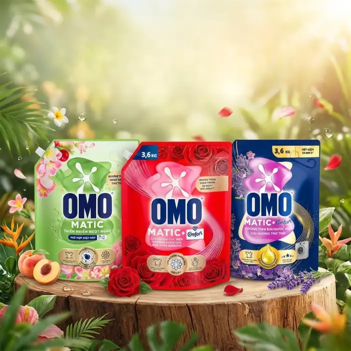 Nước giặt Omo Matic